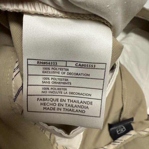 Nike Golf Mens Shorts Sz 42 Khaki Textured Teflon Wrinkle Resistant Pleated NEW - Picture 6 of 6